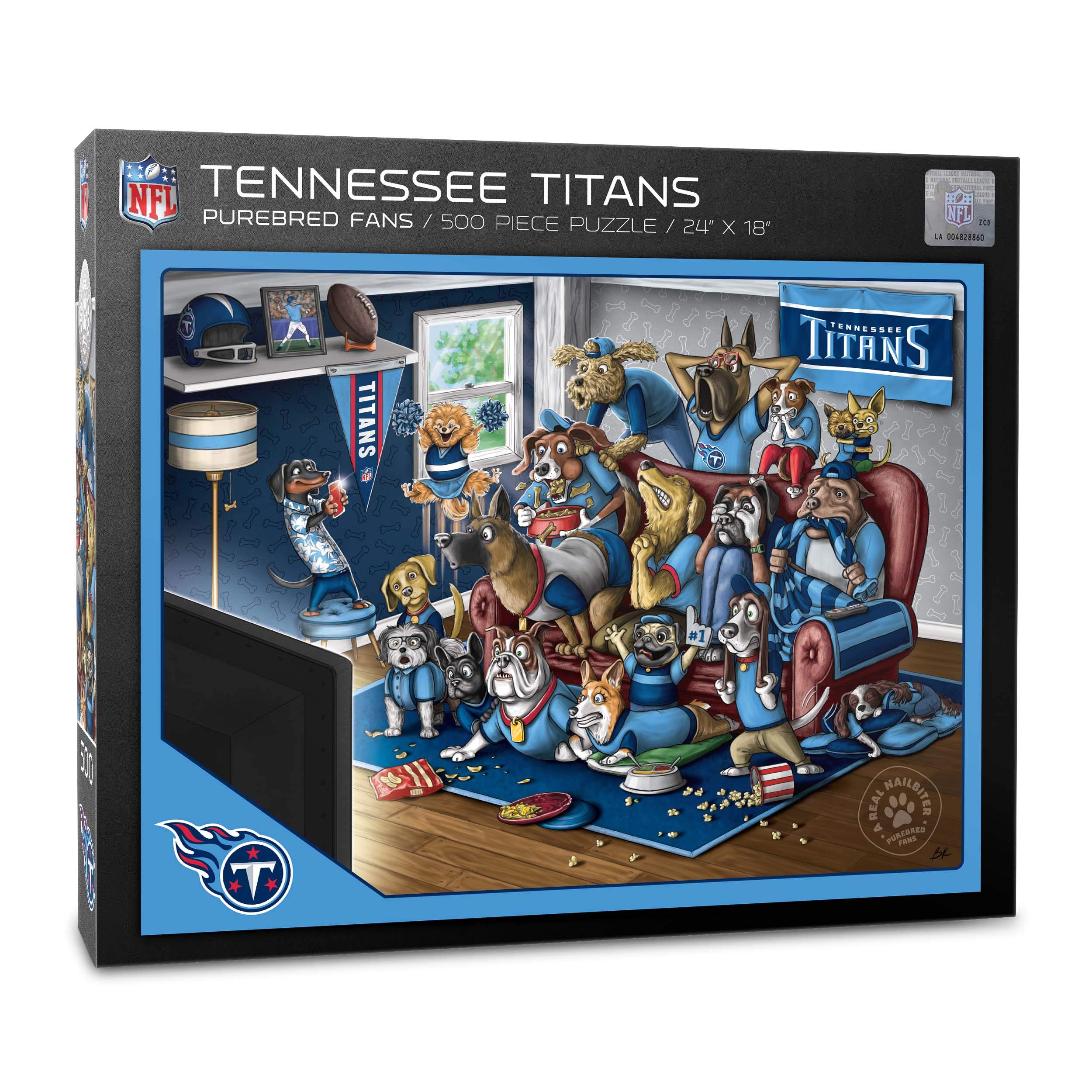 Foto 2 pulgar | Puzzle Youthefan Nfl Tennessee Titans Purebred Fans, 500 Unidades - Venta Internacional.