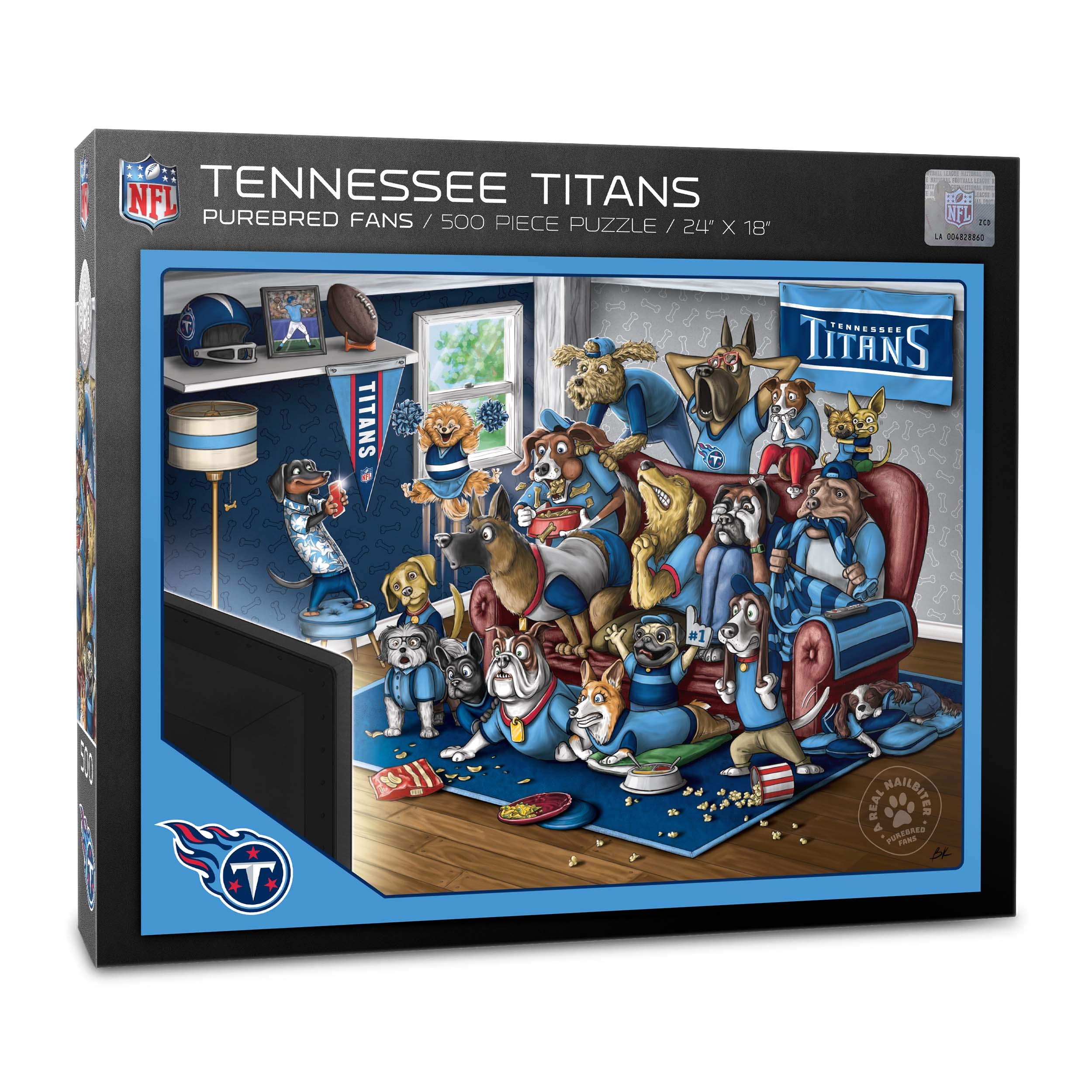 Puzzle Youthefan Nfl Tennessee Titans Purebred Fans, 500 Unidades - Venta Internacional.