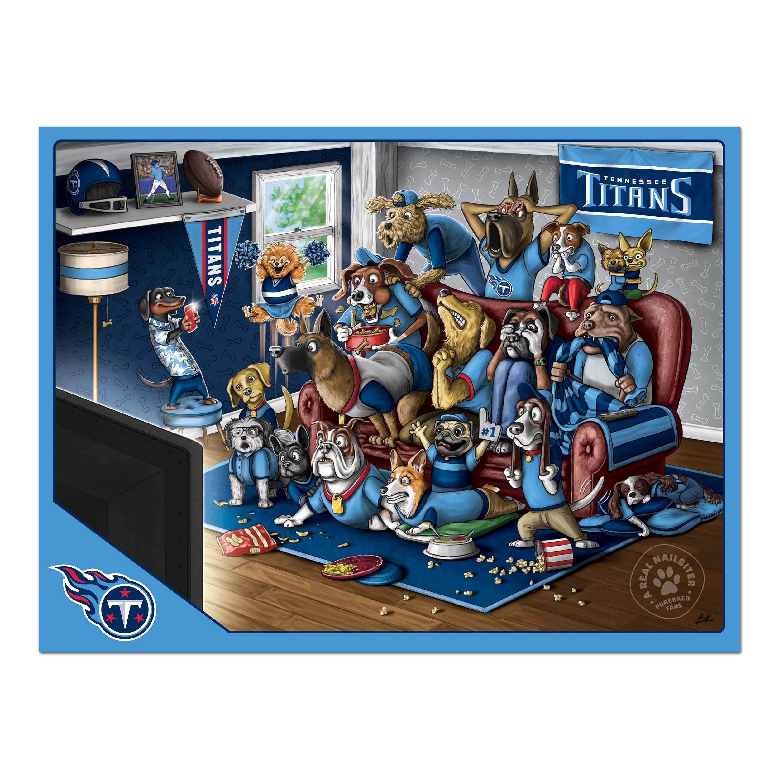 Foto 4 pulgar | Puzzle Youthefan Nfl Tennessee Titans Purebred Fans, 500 Unidades - Venta Internacional.