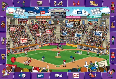 Foto 2 | Rompecabezas Eurographics Baseball Spot Y Encuentra 100 Piezas - Venta Internacional.