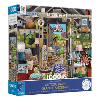 Foto 3 | Rompecabezas Ceaco Tracy Flickinger Antique Barn 1000 Piezas - Venta Internacional.