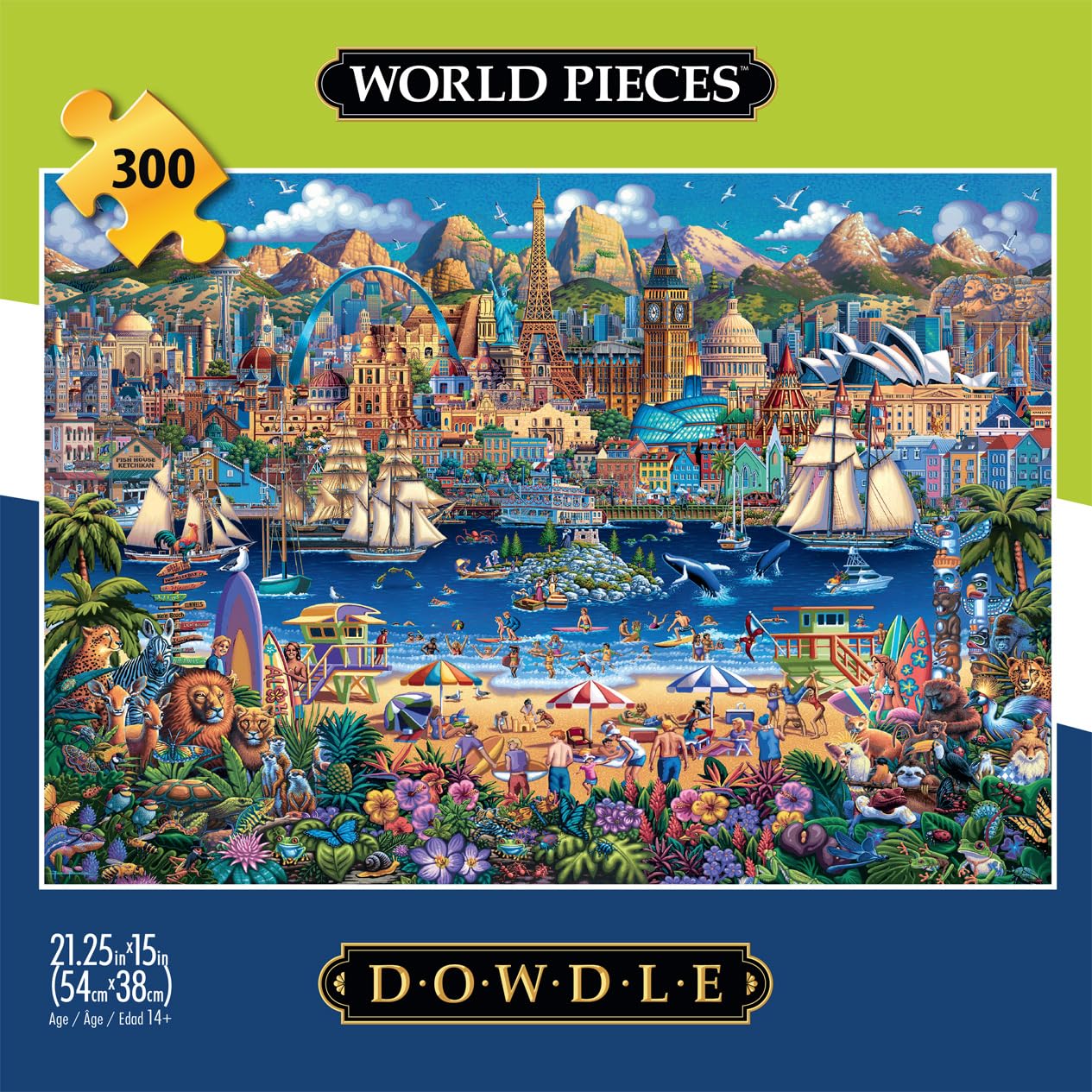 Foto 2 | Rompecabezas Buffalo Games Dowdle World Pieces 300 Piezas - Venta Internacional.