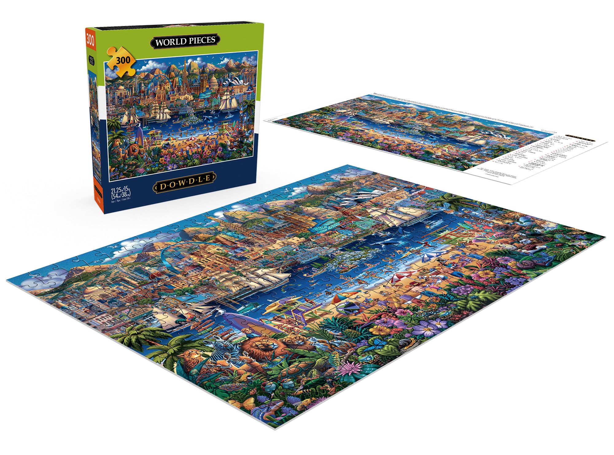Foto 5 pulgar | Rompecabezas Buffalo Games Dowdle World Pieces 300 Piezas - Venta Internacional.