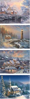 Foto 1 | Rompecabezas Ceaco Thomas Kinkade Holiday De 4 X 500 Piezas - Venta Internacional.