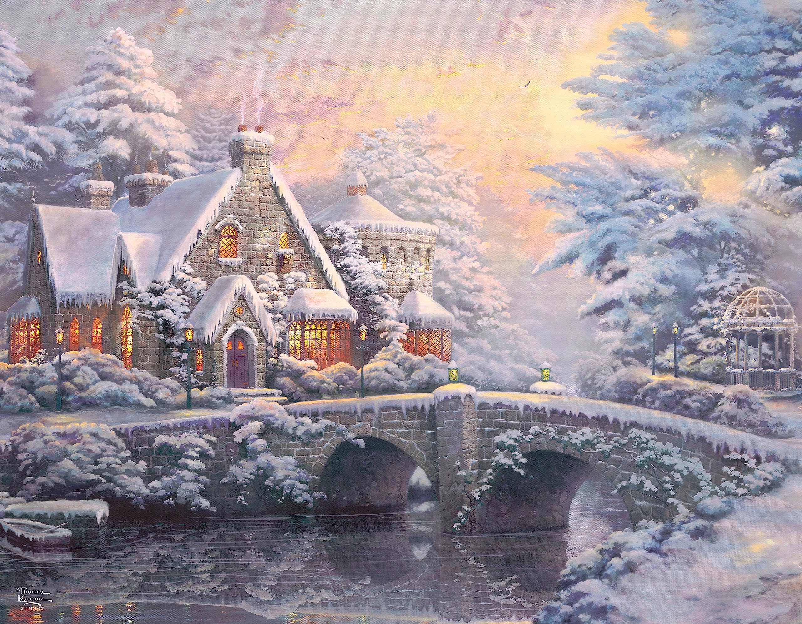 Foto 5 pulgar | Rompecabezas Ceaco Thomas Kinkade Holiday De 4 X 500 Piezas - Venta Internacional.