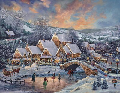 Foto 6 | Rompecabezas Ceaco Thomas Kinkade Holiday De 4 X 500 Piezas - Venta Internacional.