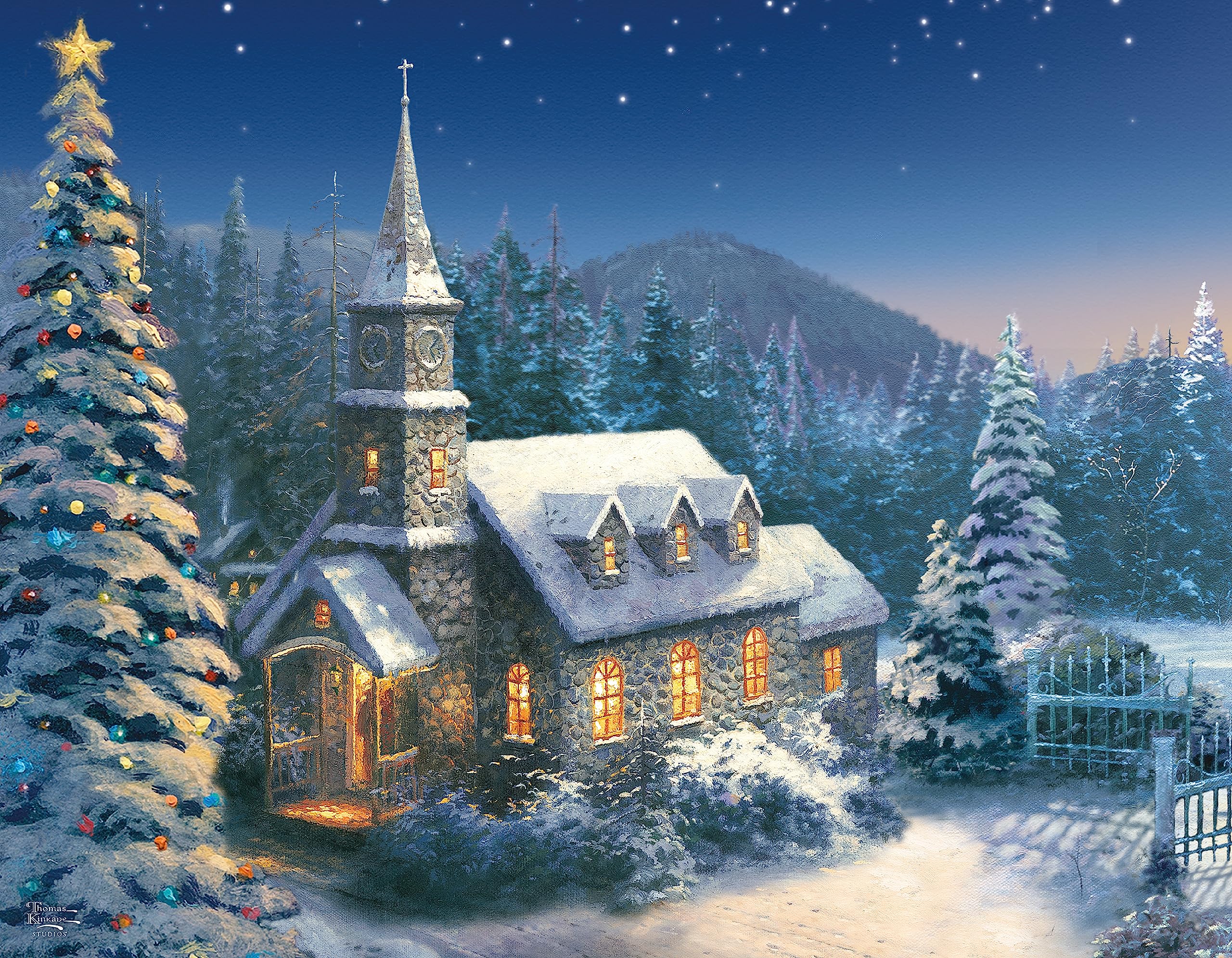 Foto 8 pulgar | Rompecabezas Ceaco Thomas Kinkade Holiday De 4 X 500 Piezas - Venta Internacional.