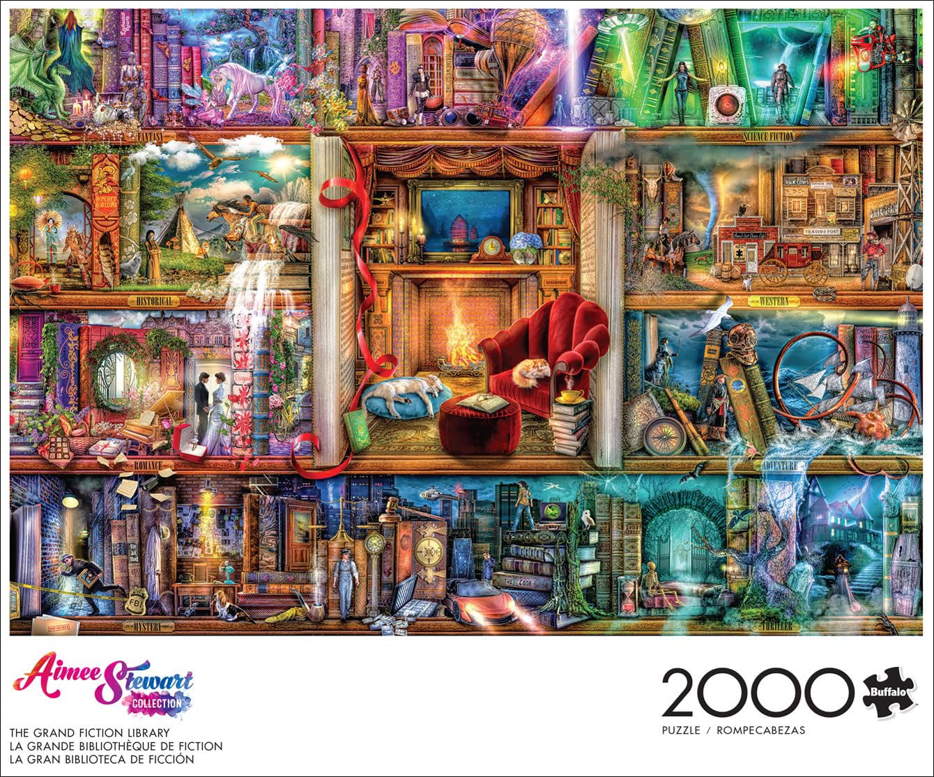 Foto 2 | Rompecabezas Buffalo Games Aimee Stewart 2000 Piezas - Venta Internacional.