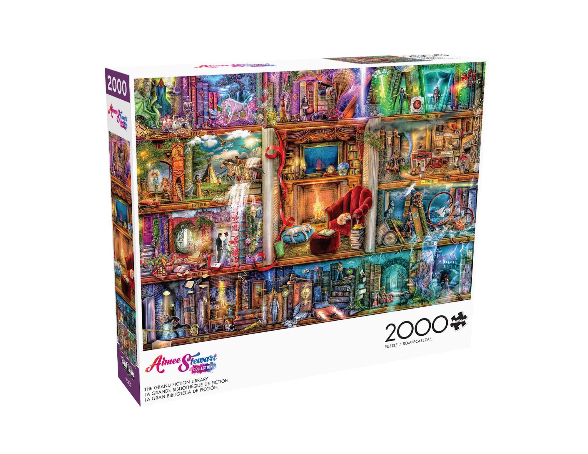 Foto 3 | Rompecabezas Buffalo Games Aimee Stewart 2000 Piezas - Venta Internacional.