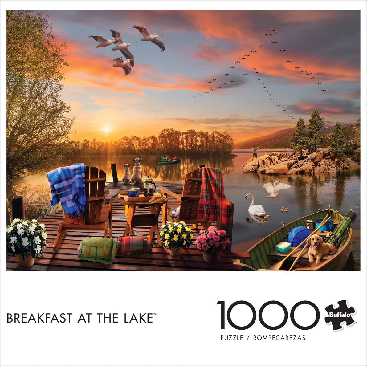 Foto 2 | Rompecabezas Buffalo Games Andrew Farley Breakfast 1000 Piezas - Venta Internacional.