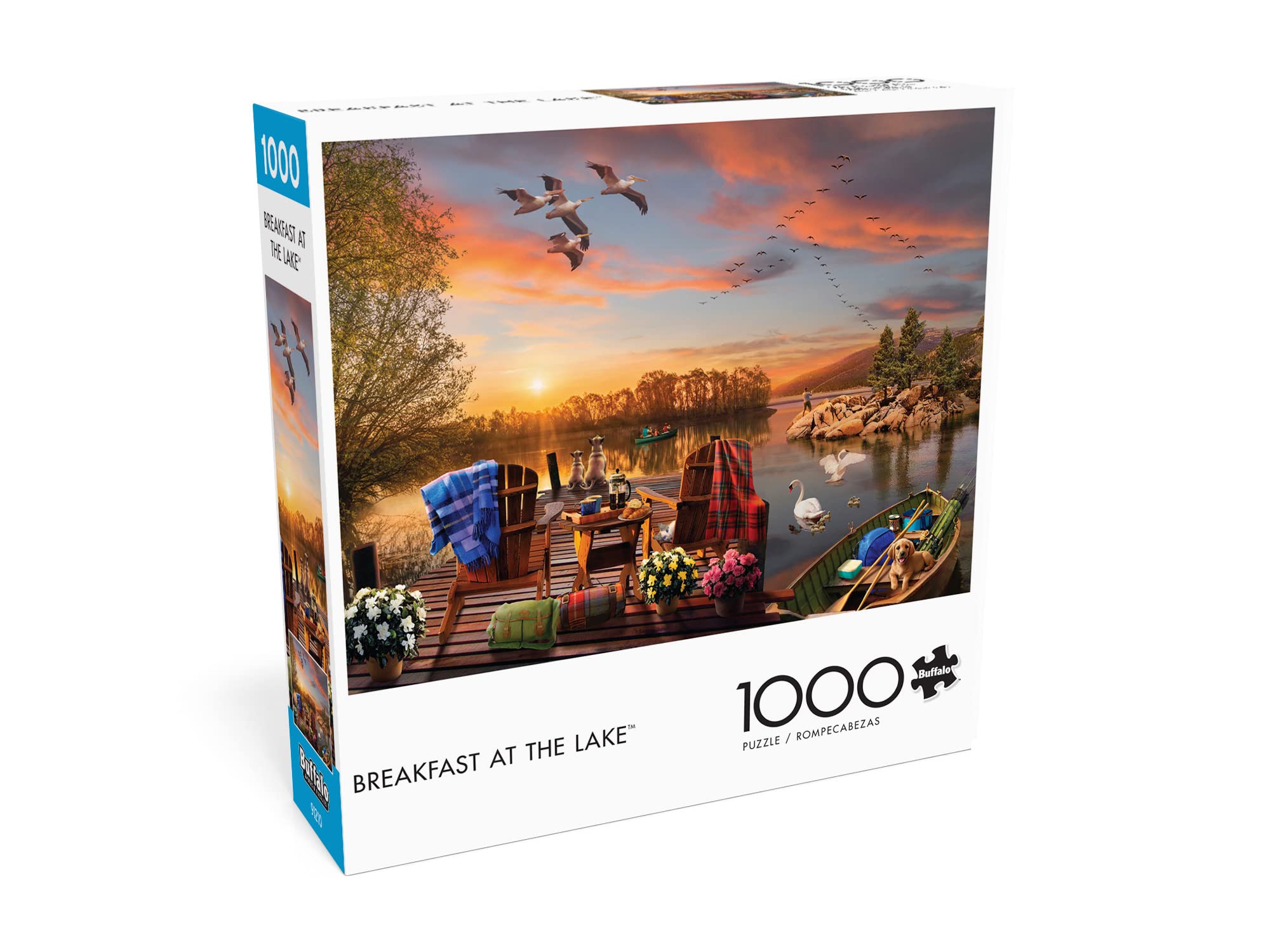 Foto 3 | Rompecabezas Buffalo Games Andrew Farley Breakfast 1000 Piezas - Venta Internacional.