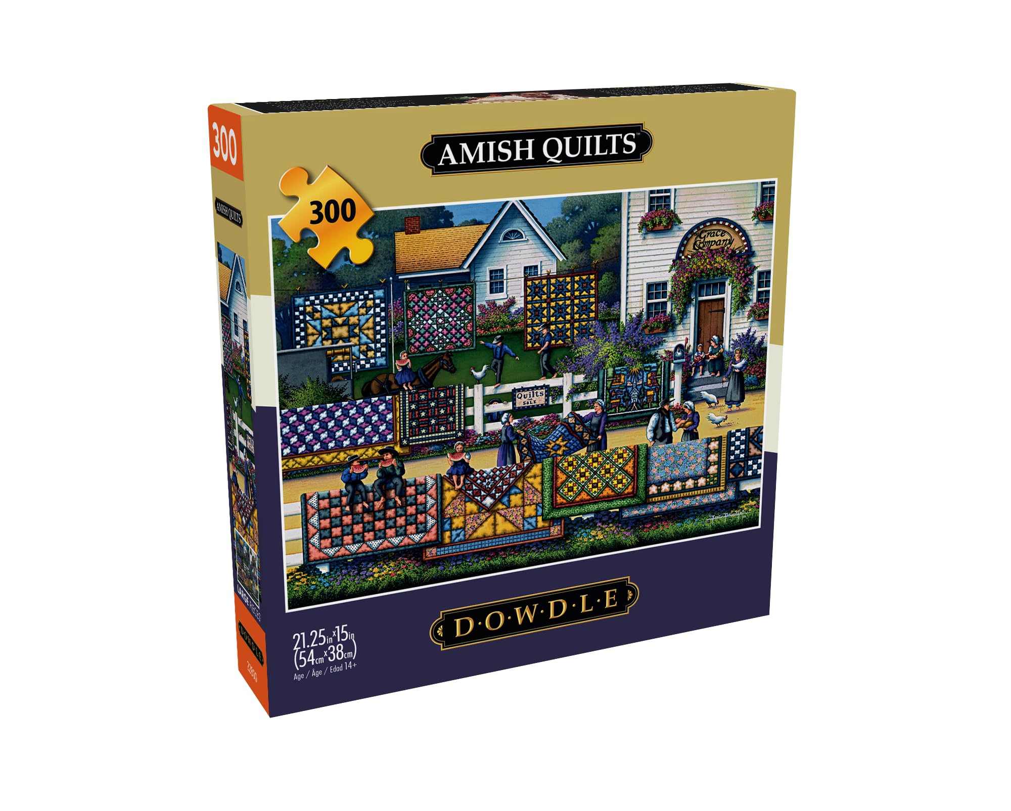 Foto 4 pulgar | Puzzle Buffalo Games Dowdle Amish Para Edredones De 300 Piezas - Venta Internacional.