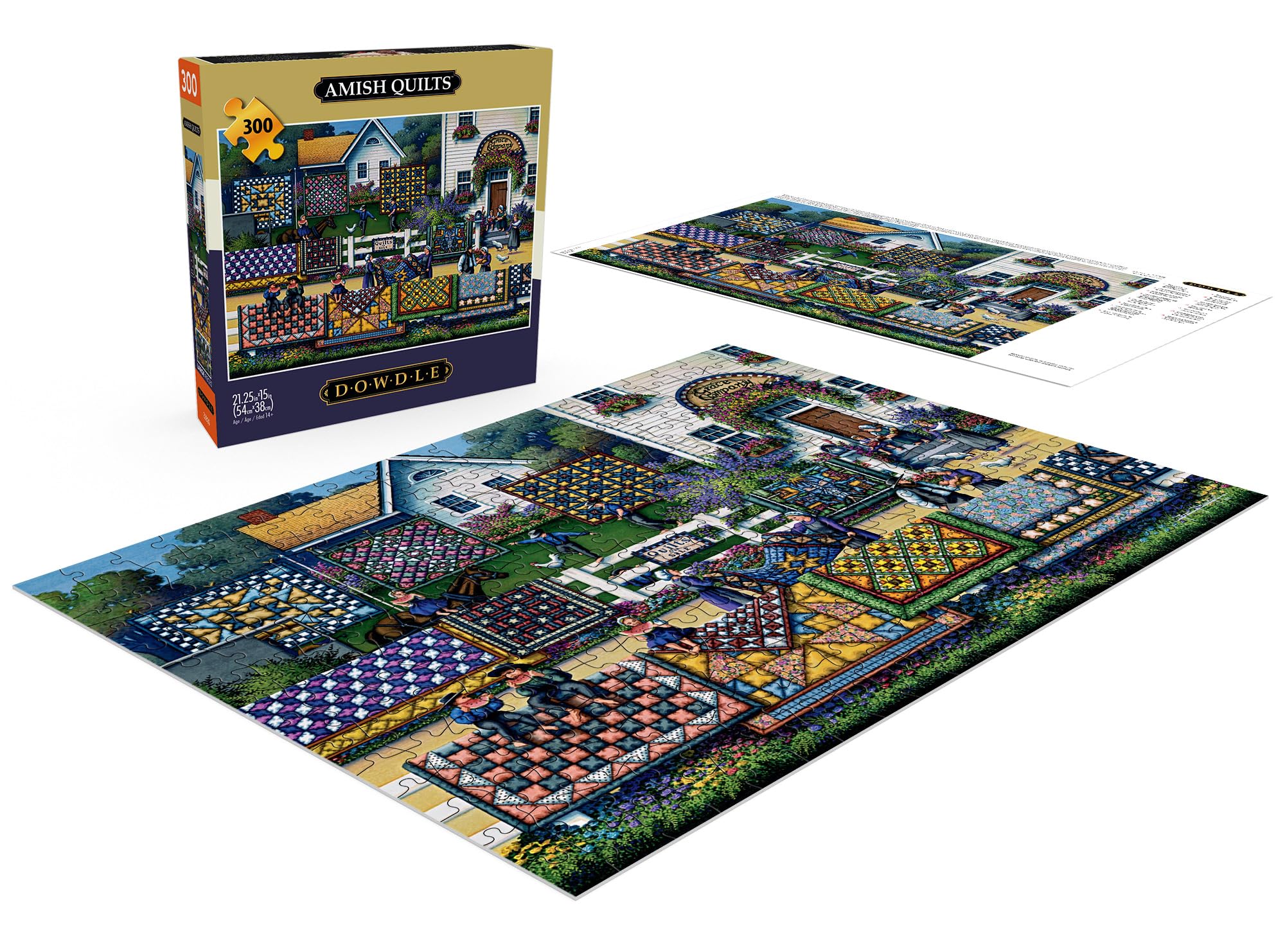 Foto 5 pulgar | Puzzle Buffalo Games Dowdle Amish Para Edredones De 300 Piezas - Venta Internacional.