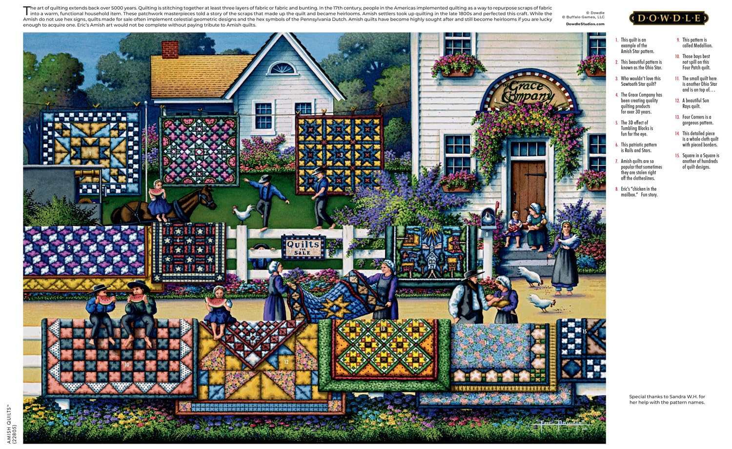 Foto 6 pulgar | Puzzle Buffalo Games Dowdle Amish Para Edredones De 300 Piezas - Venta Internacional.