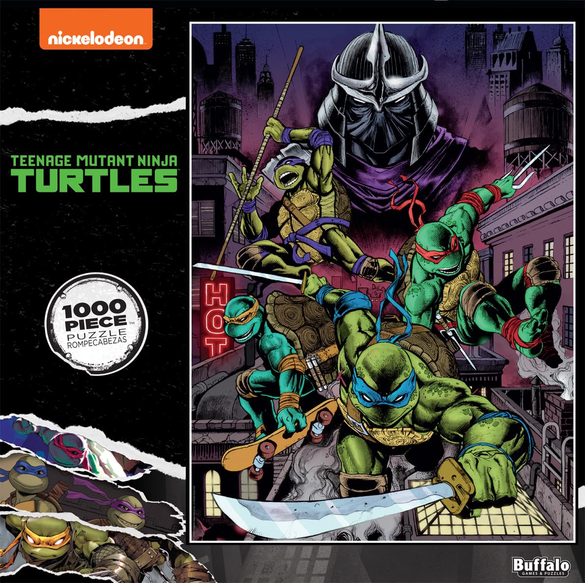 Foto 2 | Rompecabezas Buffalo Games Heroes In A Half-shell 1000 Piezas - Venta Internacional.