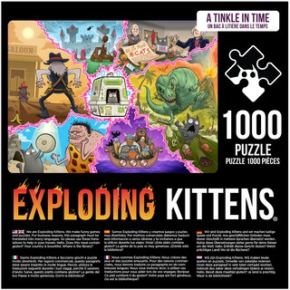 Foto 2 | Rompecabezas Exploding Kittens Tinkle In Time (1000 Piezas) - Venta Internacional.
