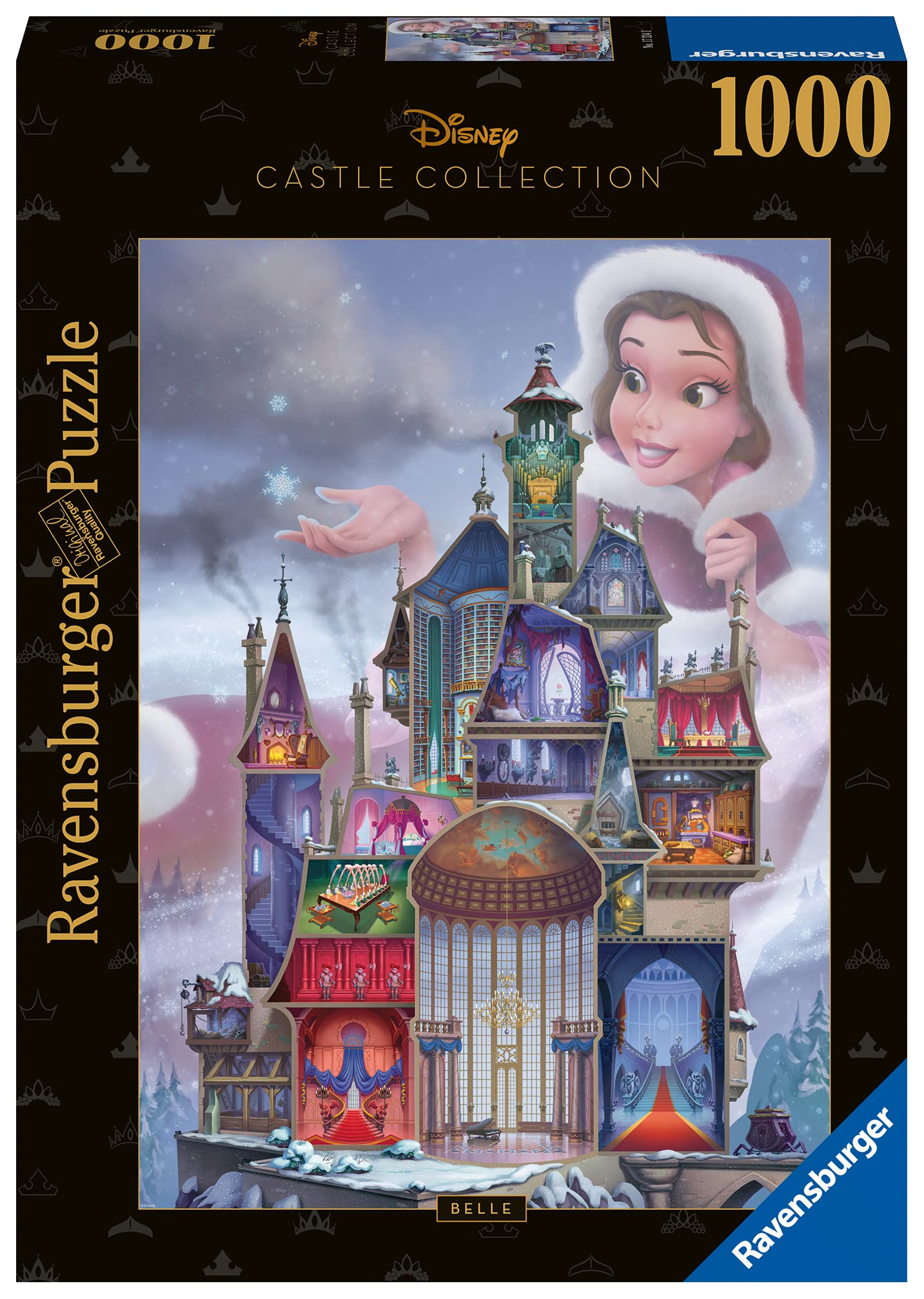Foto 3 pulgar | Rompecabezas Ravensburger Disney Castle Belle 1000 Piezas - Venta Internacional.