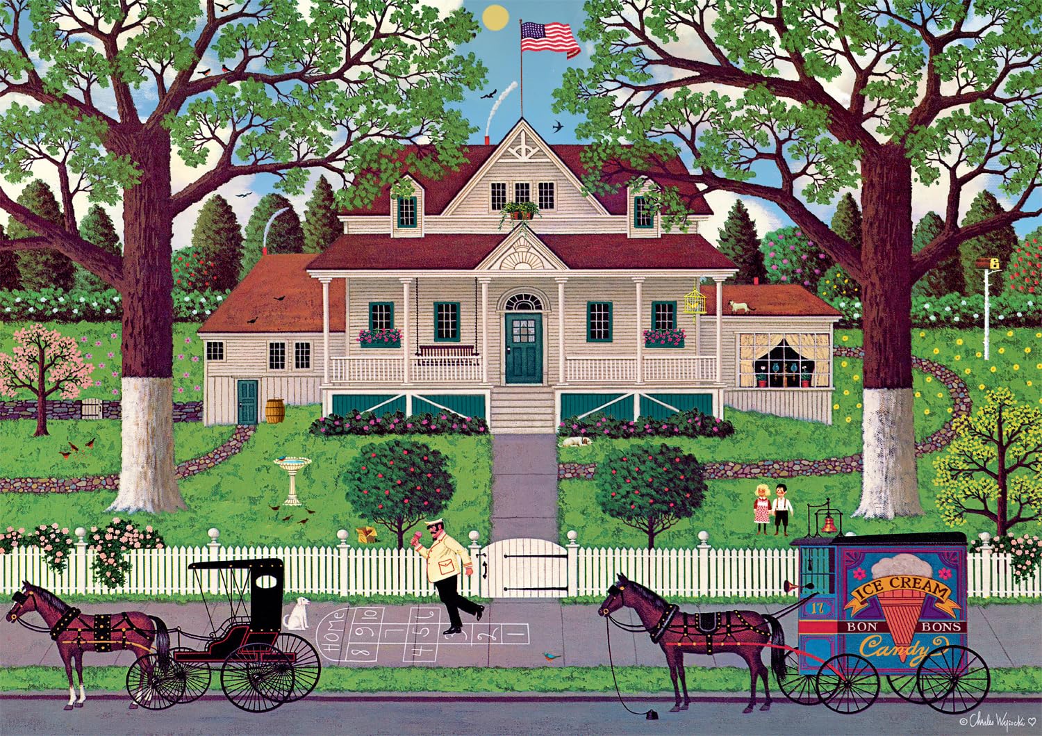 Rompecabezas Buffalo Games Charles Wysocki De 300 Piezas - Venta Internacional.