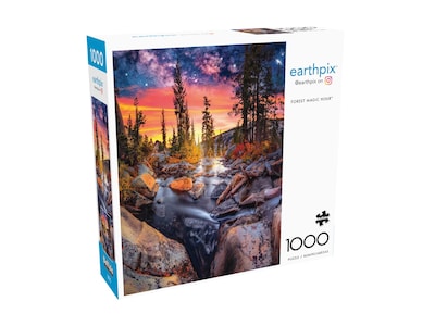 Foto 3 | Rompecabezas Buffalo Games Earthpix Forest Magic Hour 1000 Piezas - Venta Internacional.