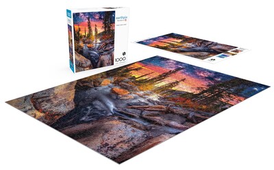Foto 4 | Rompecabezas Buffalo Games Earthpix Forest Magic Hour 1000 Piezas - Venta Internacional.