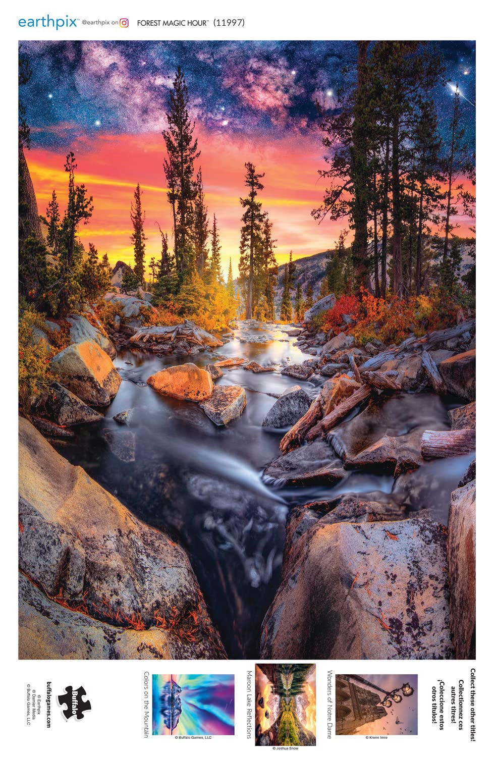 Foto 6 pulgar | Rompecabezas Buffalo Games Earthpix Forest Magic Hour 1000 Piezas - Venta Internacional.