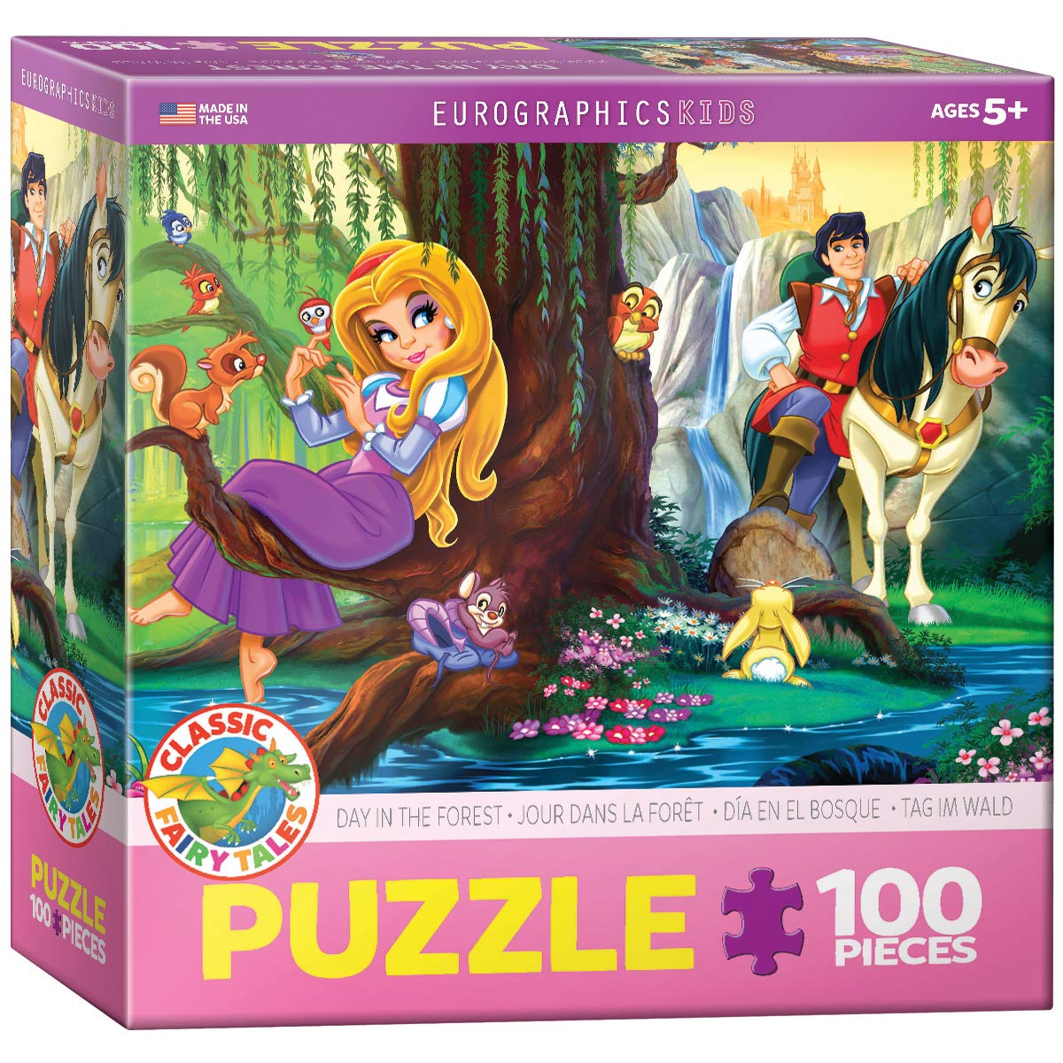Foto 1 | Rompecabezas Eurographics Day In The Forest De 100 Piezas - Venta Internacional.
