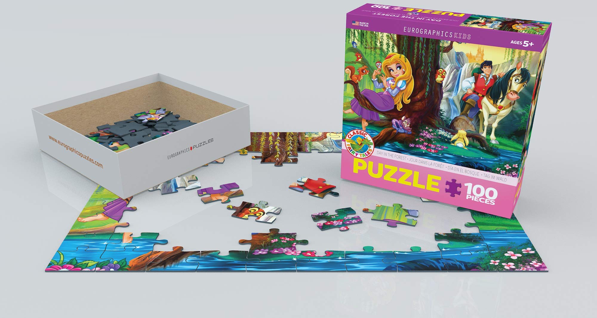 Foto 4 pulgar | Rompecabezas Eurographics Day In The Forest De 100 Piezas - Venta Internacional.