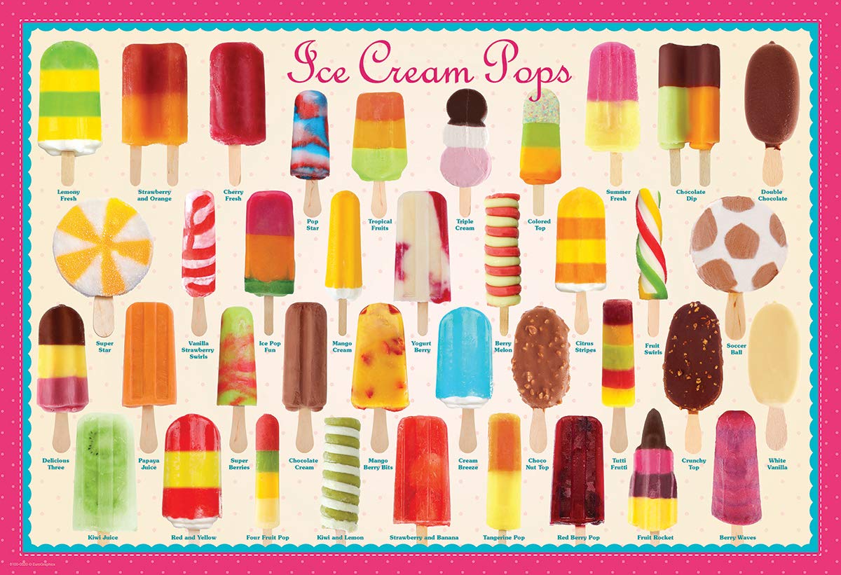 Foto 3 pulgar | Puzzle Eurographics Ice Cream Pops 100 Piezas - Venta Internacional.