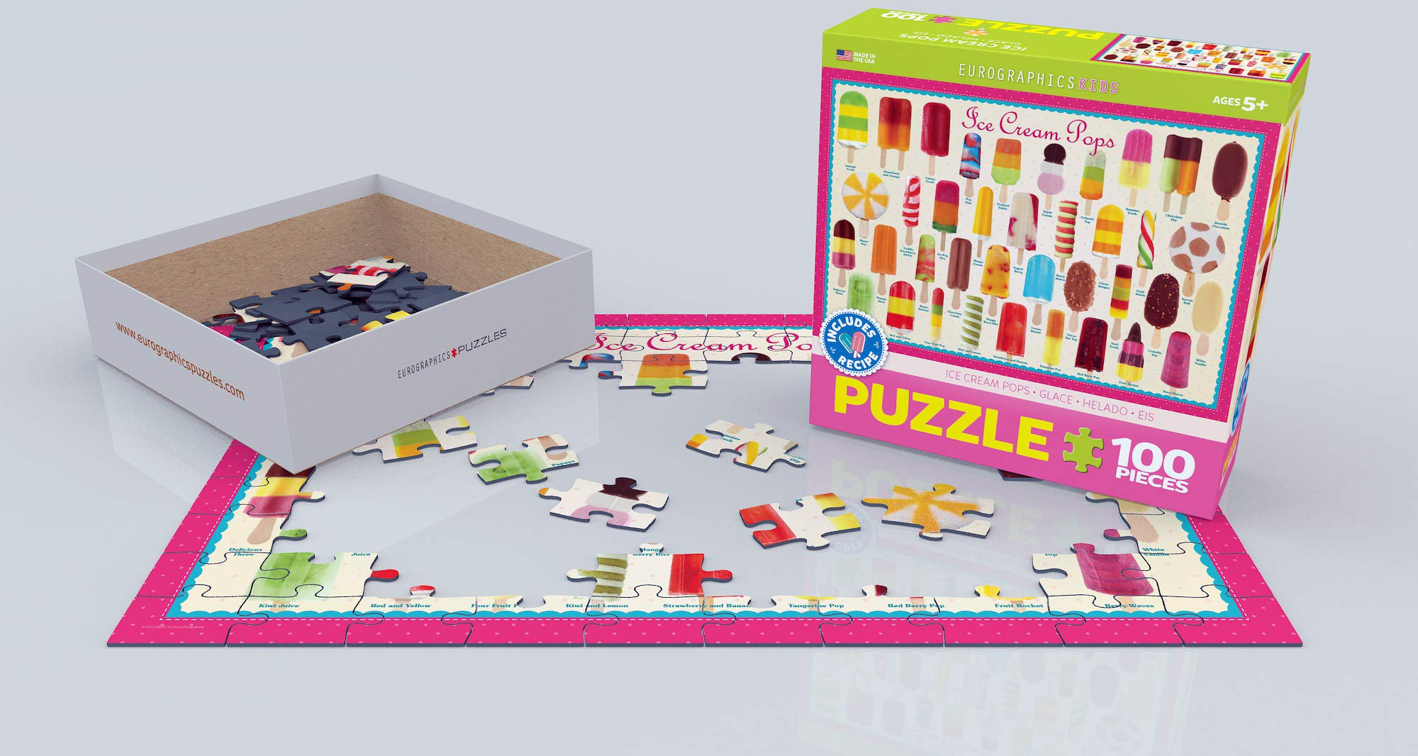 Foto 4 pulgar | Puzzle Eurographics Ice Cream Pops 100 Piezas - Venta Internacional.