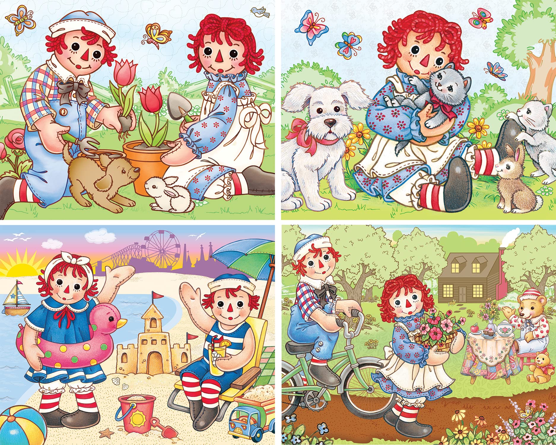 Foto 3 pulgar | Juego De Rompecabezas Masterpieces Raggedy Ann, Paquete De 4 Unidades, 100 Piezas Para Niños - Venta Internacional.