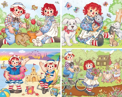 Foto 2 | Juego De Rompecabezas Masterpieces Raggedy Ann, Paquete De 4 Unidades, 100 Piezas Para Niños - Venta Internacional.