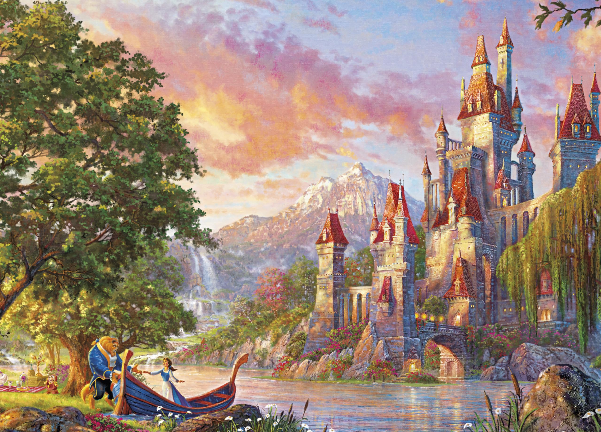 Foto 2 pulgar | Rompecabezas Ceaco Thomas Kinkade Disney La Bella Y La Bestia - Venta Internacional.