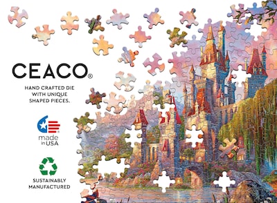 Foto 2 | Rompecabezas Ceaco Thomas Kinkade Disney La Bella Y La Bestia - Venta Internacional.