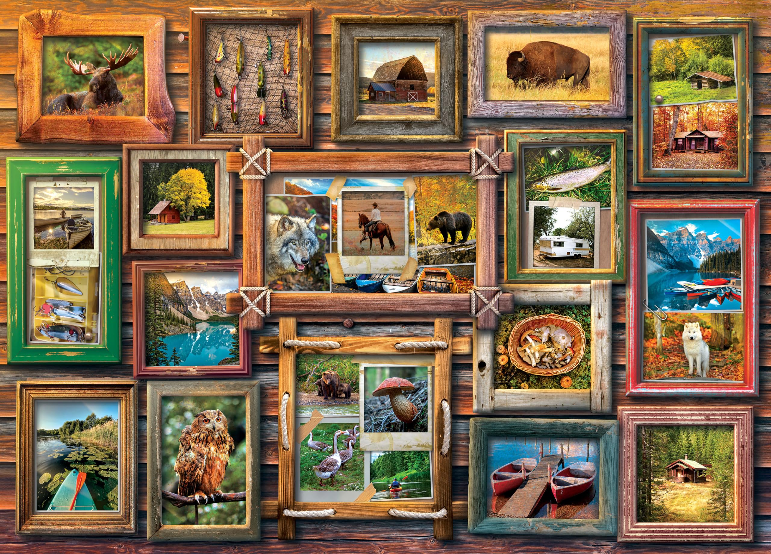 Rompecabezas Ceaco Rustic Frames 1000 Piezas - Venta Internacional.
