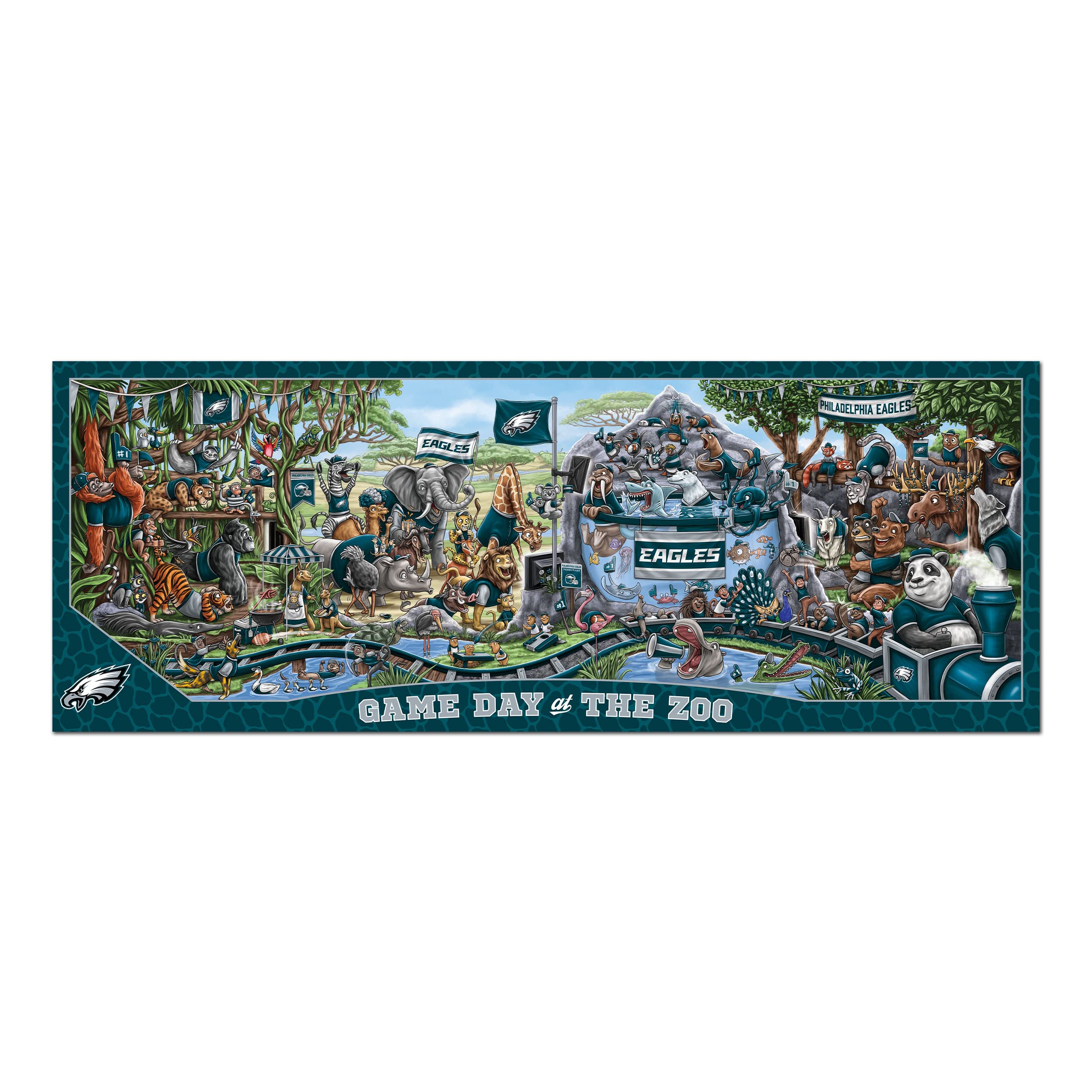 Foto 4 pulgar | Puzzle Youthefan: Día Del Partido De Los Philadelphia Eagles De La Nfl En The Zoo - Venta Internacional.