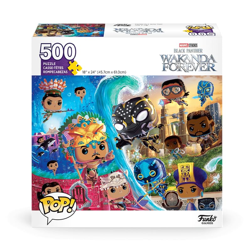 Foto 2 pulgar | Puzle Funko Pop! Black Panther: Wakanda Forever, 500 Piezas - Venta Internacional.