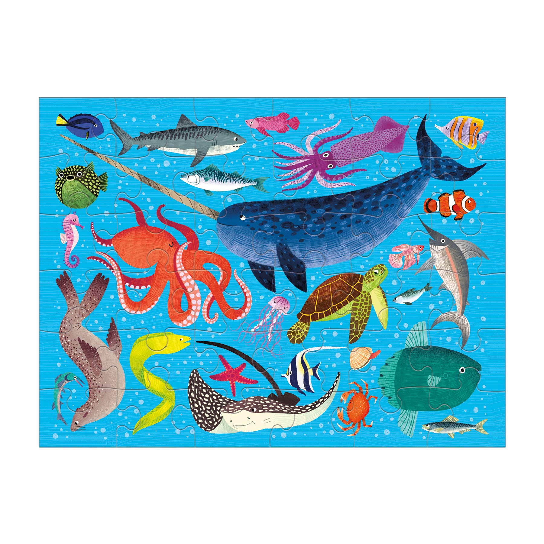 Foto 3 pulgar | Puzzle Mudpuppy Ocean Life 36 Piezas Con Bolsa De Tela Para Niños A Partir De 3 Años - Venta Internacional.