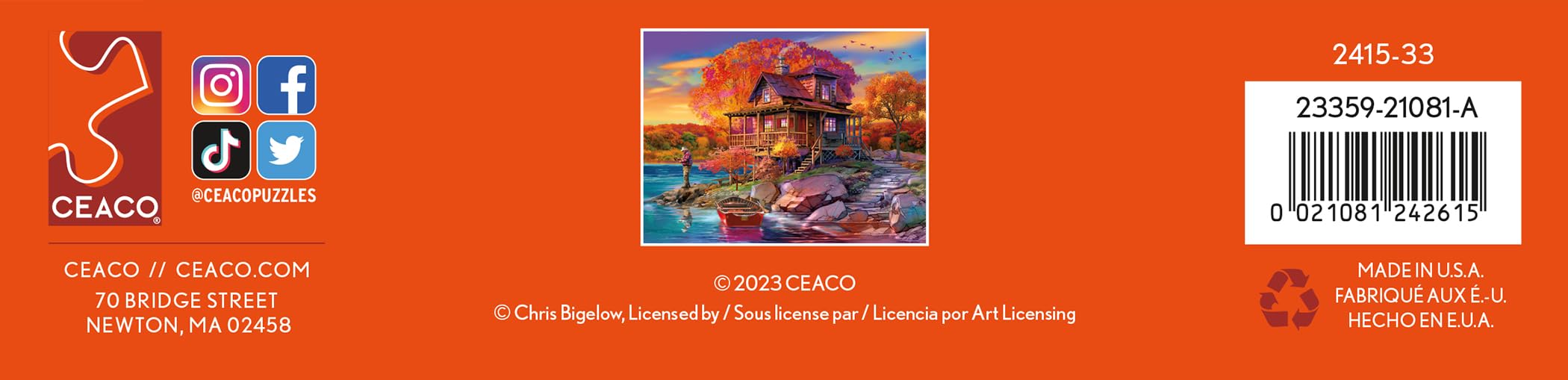 Foto 6 | Rompecabezas Ceaco Autumn's Spectrum 500 Piezas - Venta Internacional.