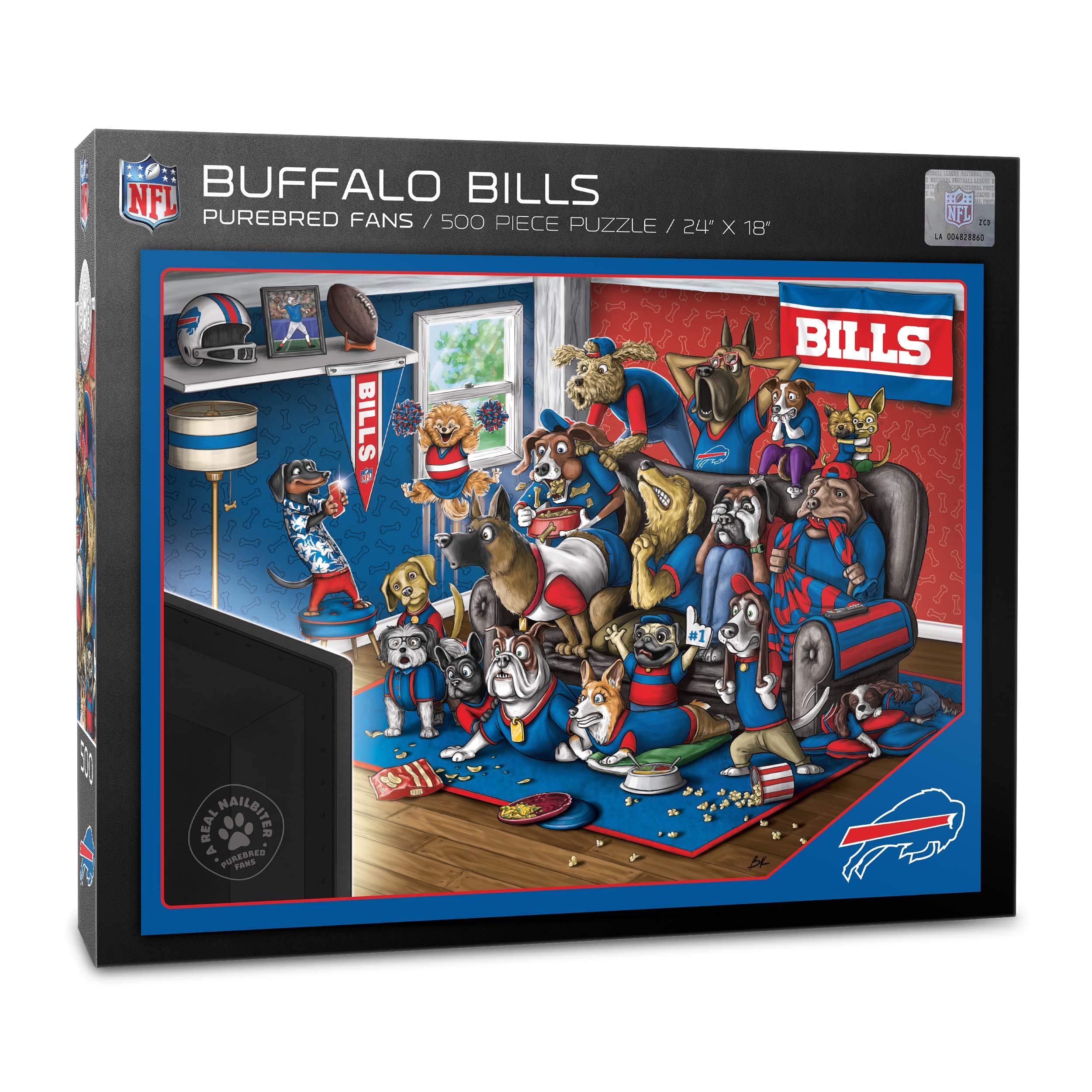 Foto 2 pulgar | Puzzle Youthefan Nfl Buffalo Bills Purebred Fans, 500 Unidades - Venta Internacional.