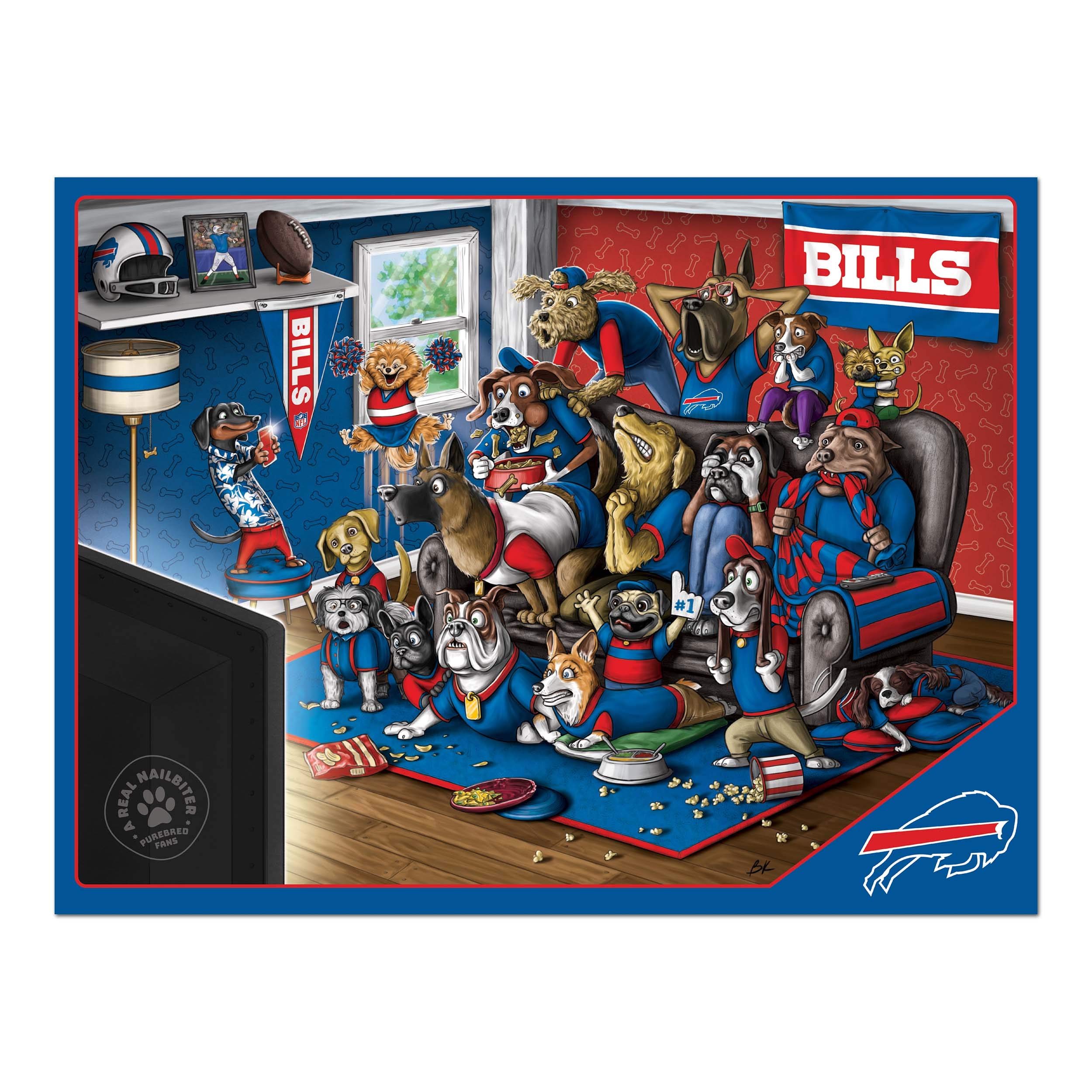 Foto 4 pulgar | Puzzle Youthefan Nfl Buffalo Bills Purebred Fans, 500 Unidades - Venta Internacional.