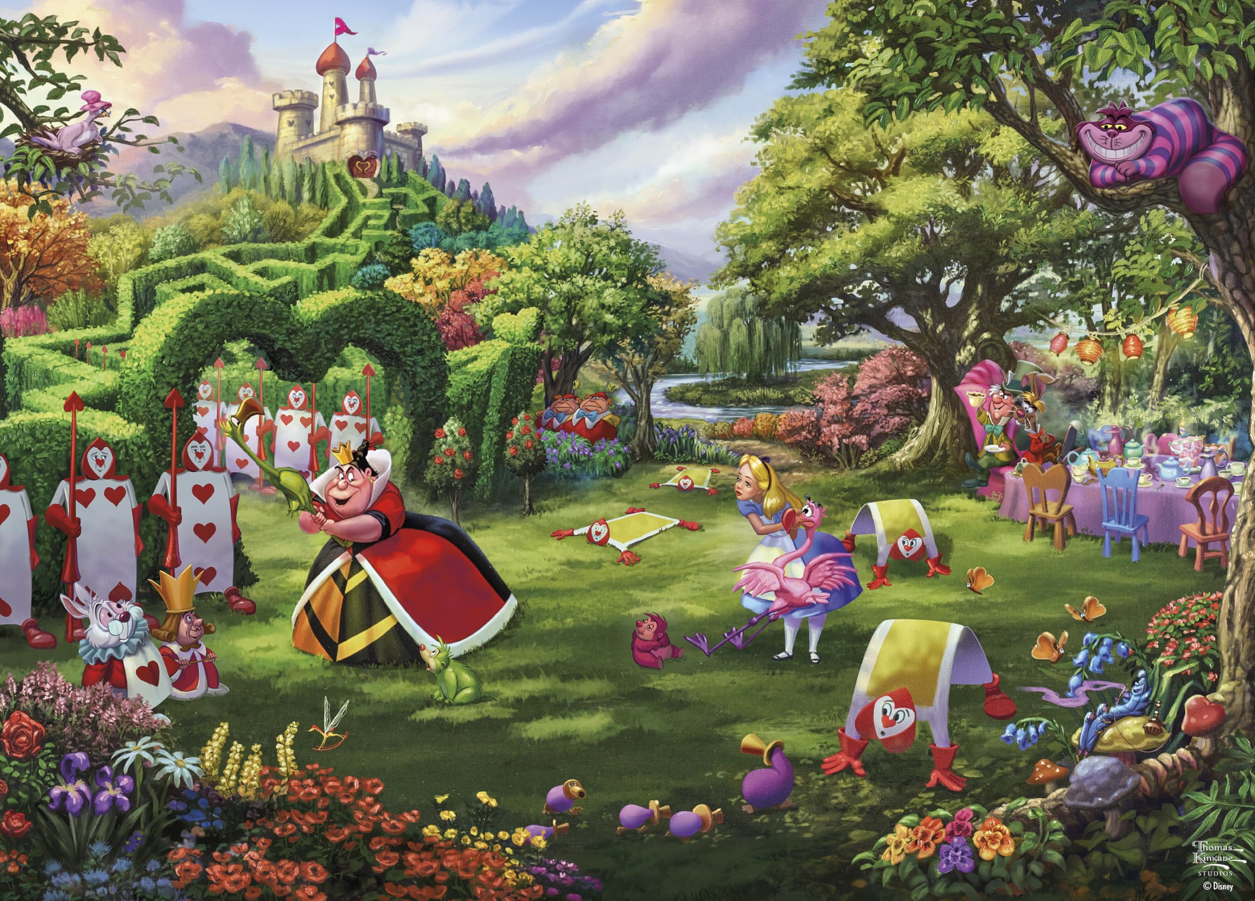Rompecabezas Ceaco Thomas Kinkade Disney Queen Of Hearts 1000 Piezas - Venta Internacional.