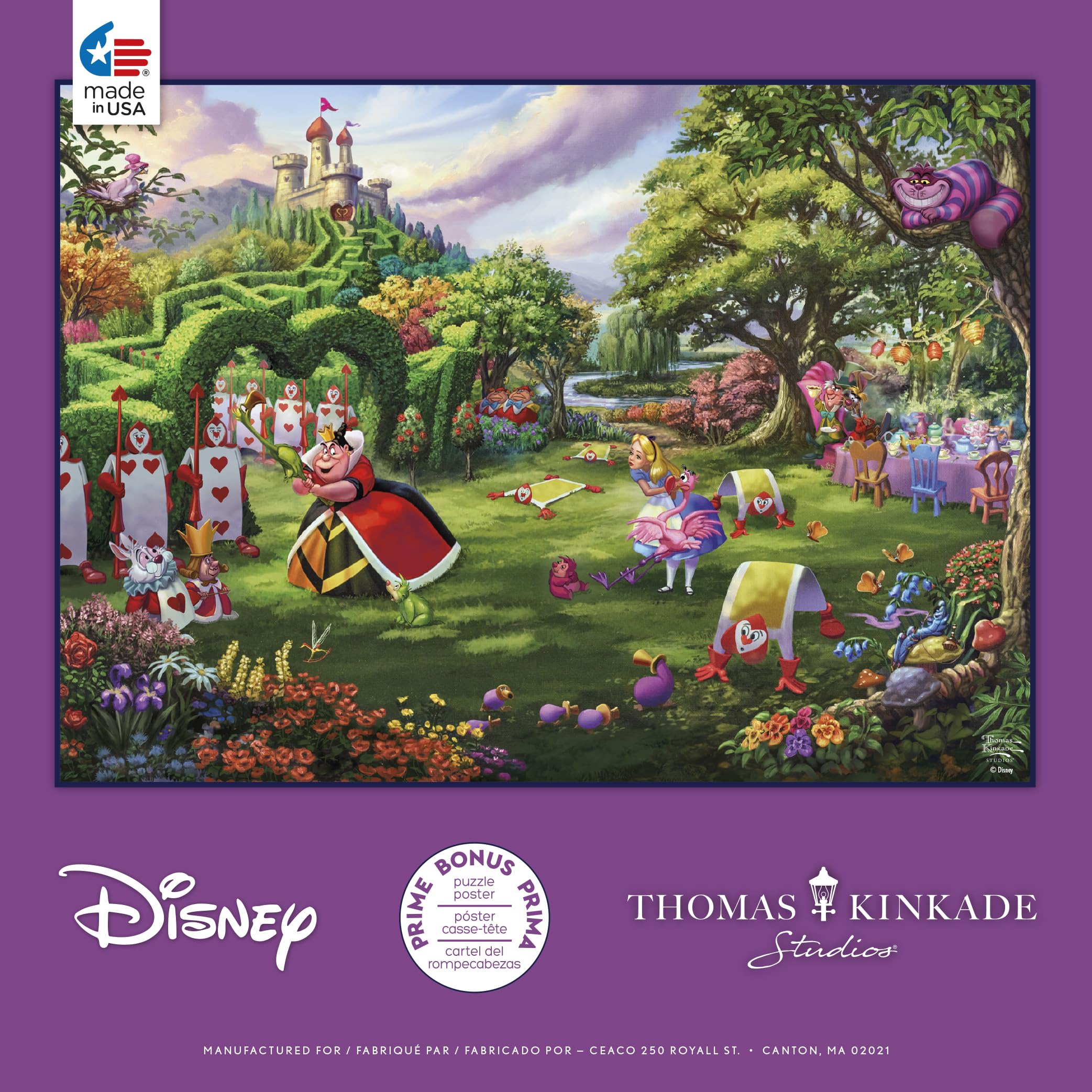 Foto 7 pulgar | Rompecabezas Ceaco Thomas Kinkade Disney Queen Of Hearts 1000 Piezas - Venta Internacional.
