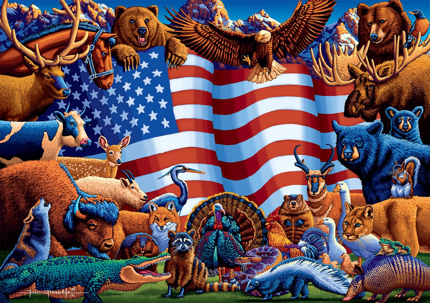 Foto 1 | Rompecabezas Buffalo Games Animals Of America 300 Piezas - Venta Internacional.