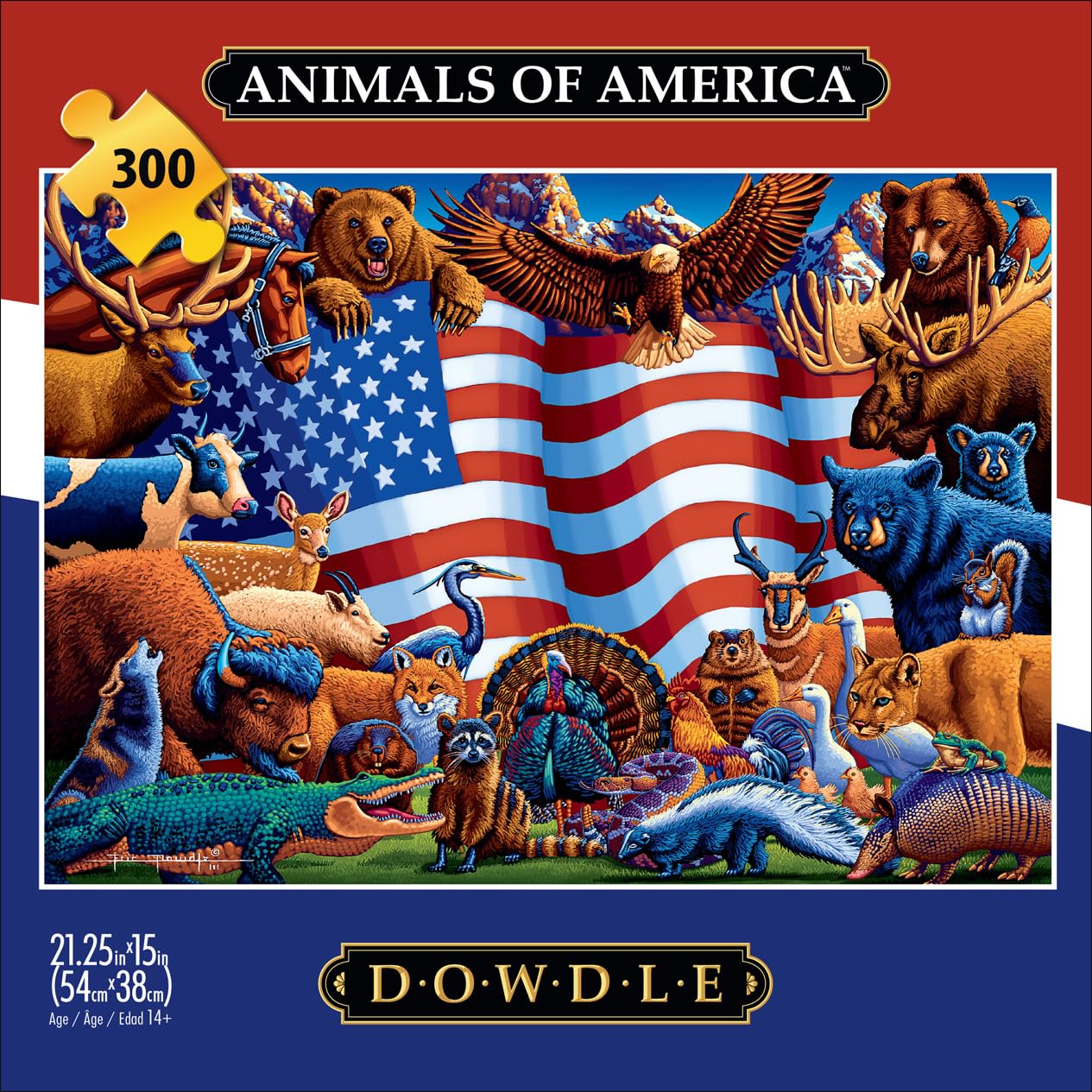 Foto 3 pulgar | Rompecabezas Buffalo Games Animals Of America 300 Piezas - Venta Internacional.