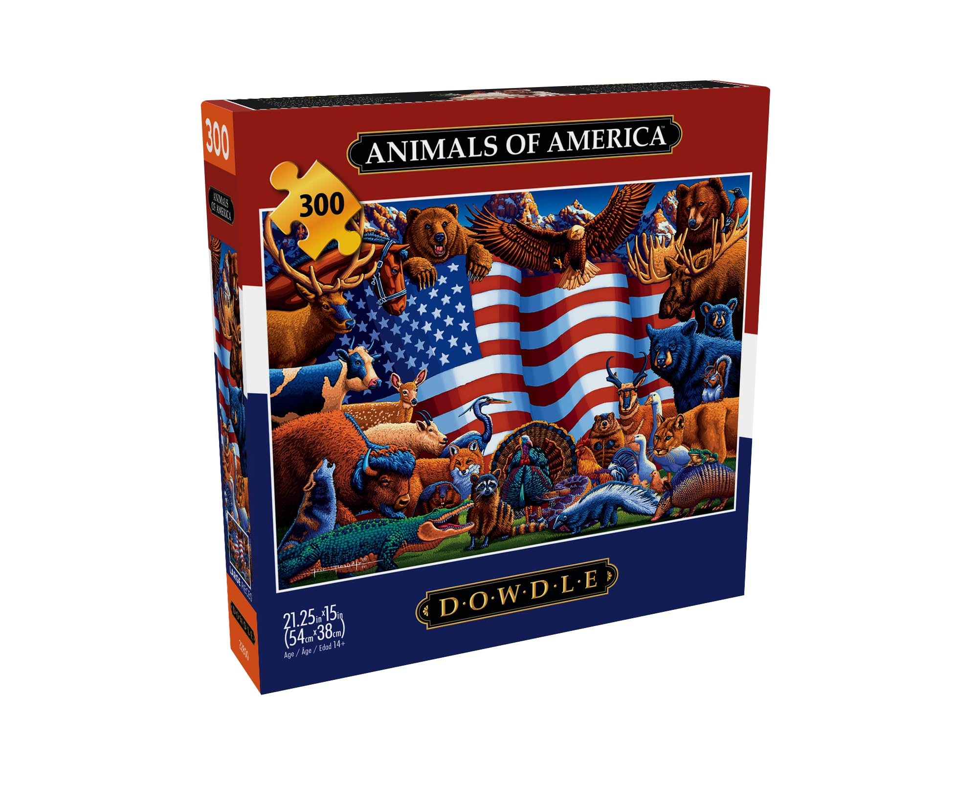 Foto 4 pulgar | Rompecabezas Buffalo Games Animals Of America 300 Piezas - Venta Internacional.