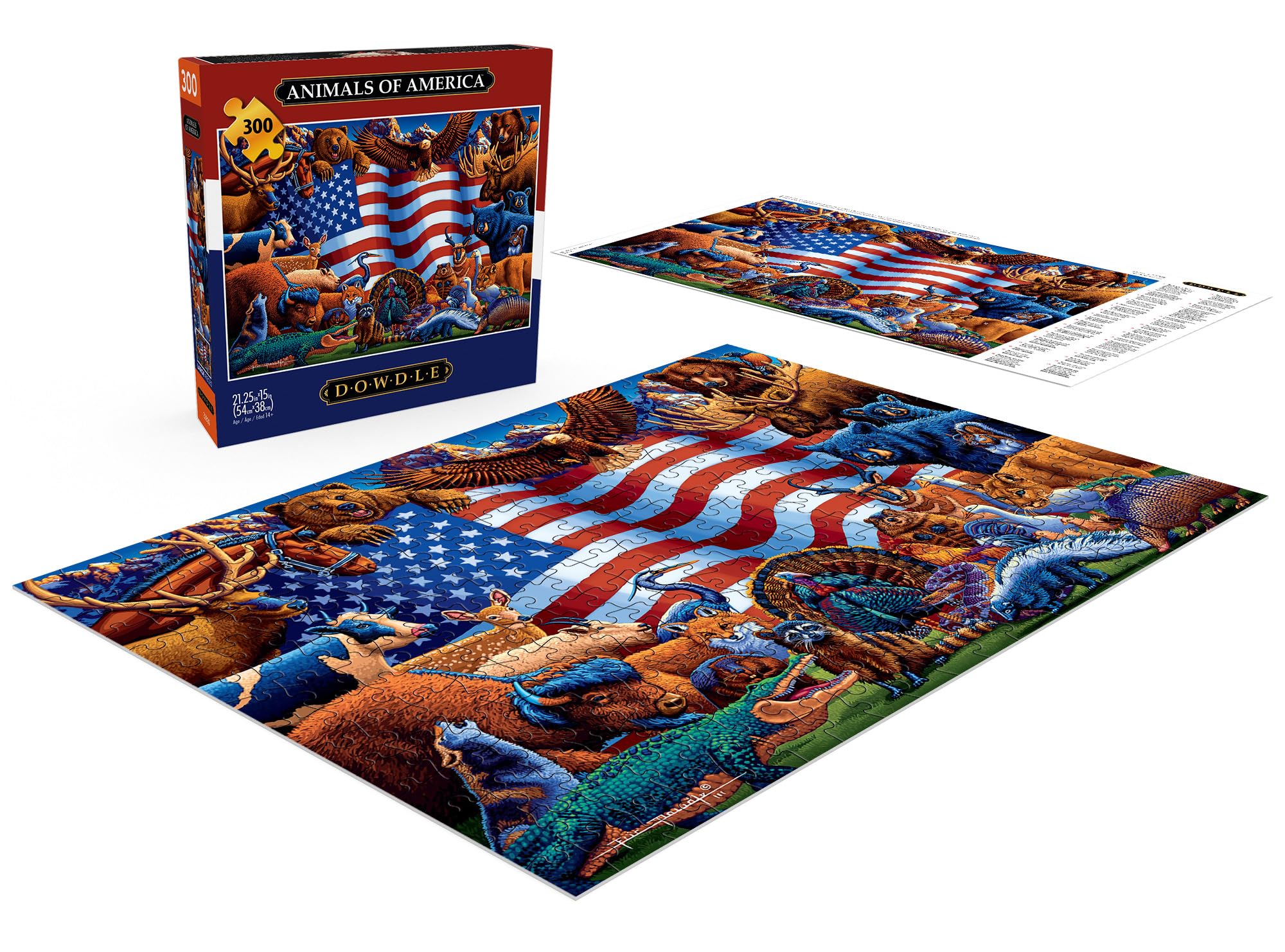 Foto 5 pulgar | Rompecabezas Buffalo Games Animals Of America 300 Piezas - Venta Internacional.