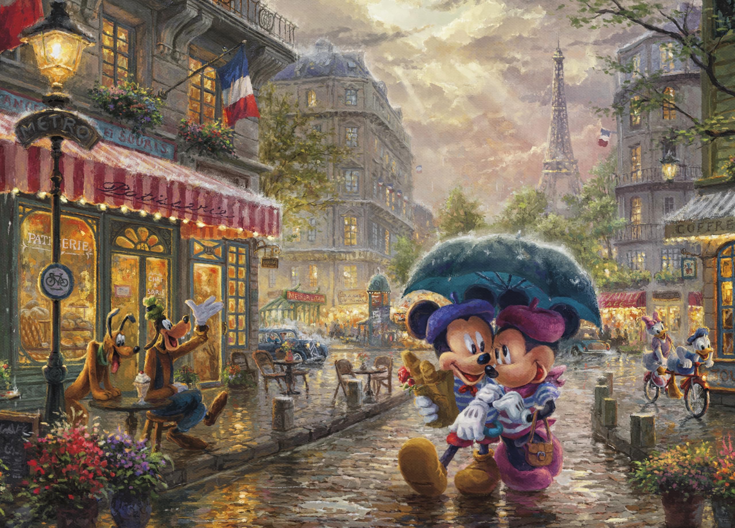 Foto 2 pulgar | Rompecabezas Ceaco Thomas Kinkade Disney Mickey & Minnie - Venta Internacional.