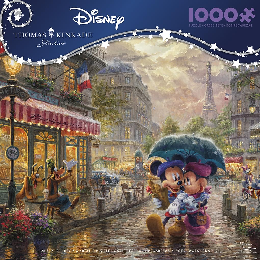 Foto 3 pulgar | Rompecabezas Ceaco Thomas Kinkade Disney Mickey & Minnie - Venta Internacional.