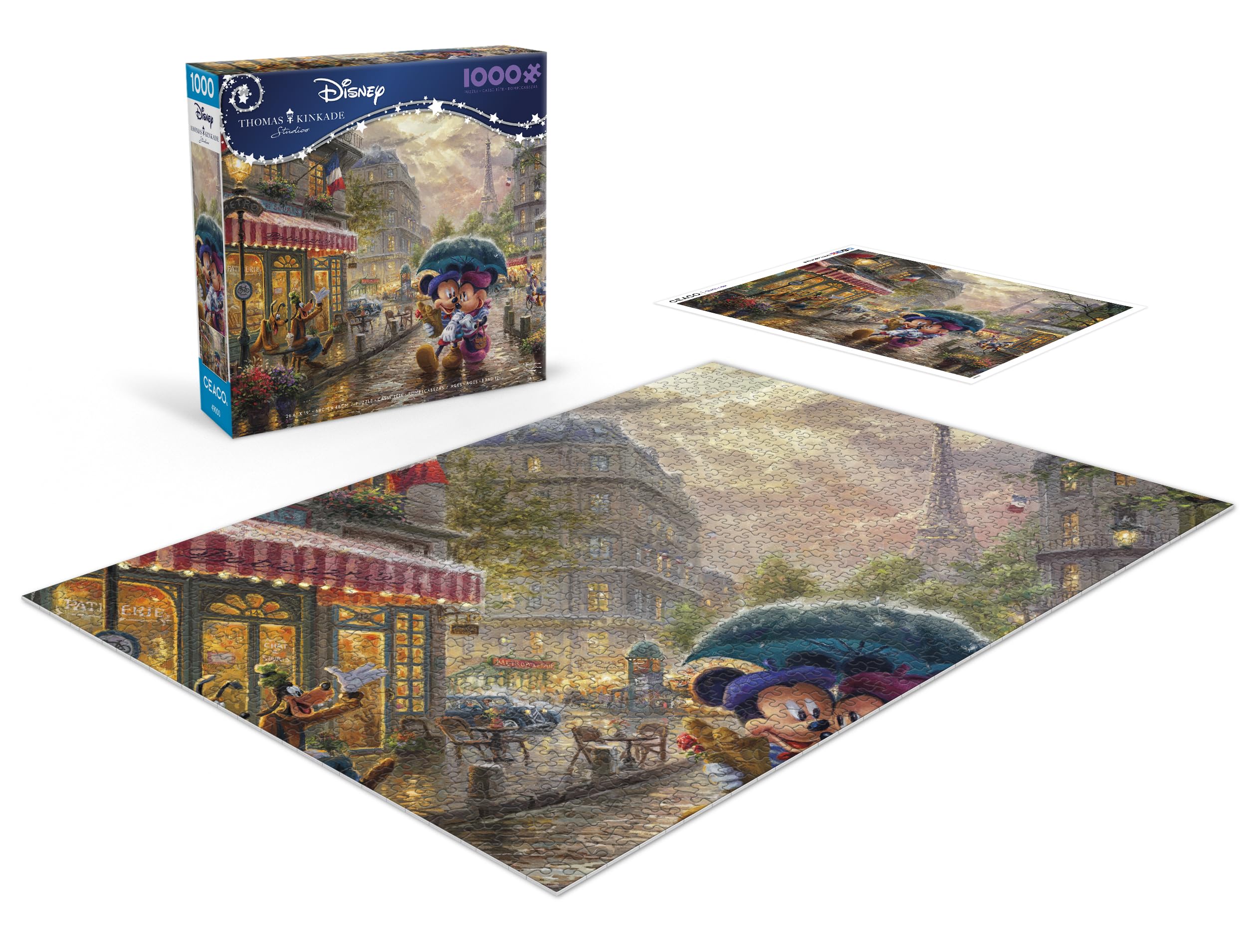 Foto 4 | Rompecabezas Ceaco Thomas Kinkade Disney Mickey & Minnie - Venta Internacional.