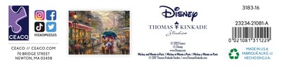 Foto 7 | Rompecabezas Ceaco Thomas Kinkade Disney Mickey & Minnie - Venta Internacional.